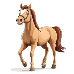 Obraz premium illustration of a horse- isolated on a white background- horse .