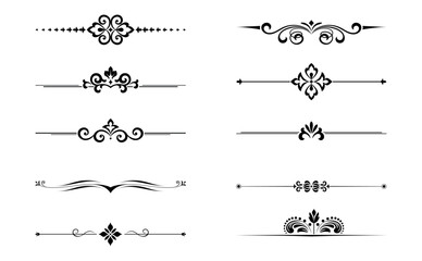 Vintage set. Floral elements for design monograms, invitations, frames, menus and labels. Graphic design of the website, cafes, boutiques, hotels, wedding invitations.