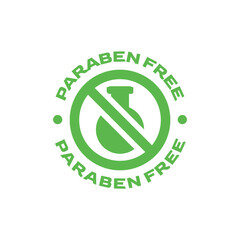 Paraben Free Certification Symbol for Organic Beauty Product