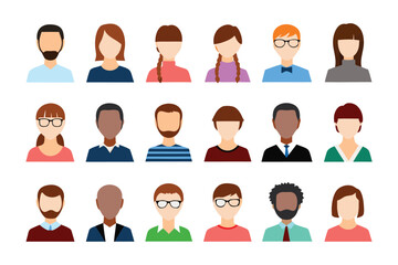 Diverse Portraits: A visual anthology presenting a vibrant tapestry of individuals, each with their unique expressions and features.