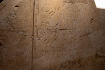 Exploring the Tombs of Nobles in the Valley of the Nobles in Luxor, Egypt.