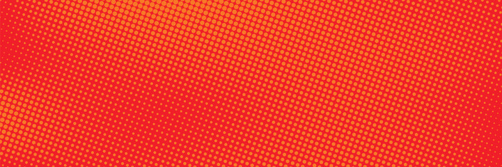 Dots halftone orange color pattern gradient texture with technology digital background. Dots pop art comics with summer background. vector ilustration