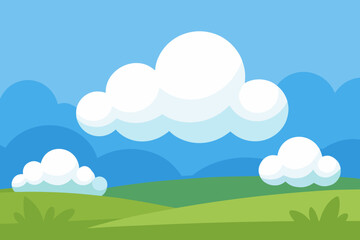 Fototapeta premium landscape with clouds