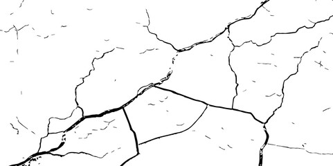 Cracked Earth, Telling a Story of How Nature’s Wrath Has Sculpted a Withered and Worn Terrain Over Centuries-Where Time and Erosion Meet: The Raw and Grunge-Textured Landscape of Dry

