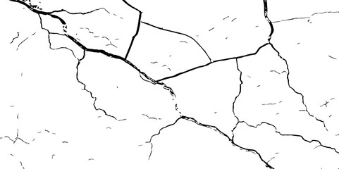 Cracked Earth, Telling a Story of How Nature’s Wrath Has Sculpted a Withered and Worn Terrain Over Centuries-Where Time and Erosion Meet: The Raw and Grunge-Textured Landscape of Dry
