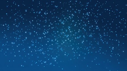 Fototapeta premium An artistic illustration of a blue night sky with many small stars scattered across the dark, serene background.