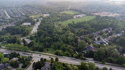 Aerial view of Shell Park in Oakville.