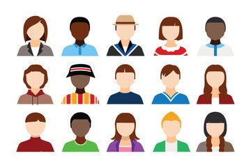 Global Faces: A diverse collection of portraits representing different faces across the globe. Highlighting unity in diversity, the image features individual representation and inclusivity. 