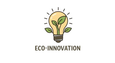 light bulb with green leaf