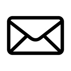 Simple Outline Email Message Letter Contact Communication Symbol Icon