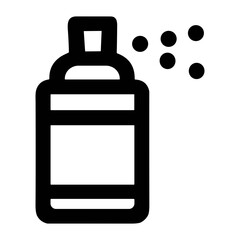 Obraz premium Simple Outline Spray Can Aerosol Paint Graphic Decoration Icon