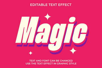 MAGIC PLAYFULL TEXT EFFECT EDITABLE IN GRAPHIC STYLE