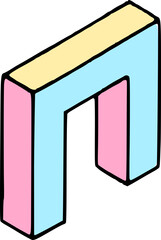 Isometric Geometric Shapes