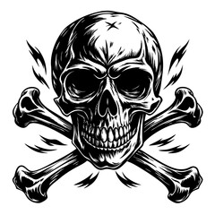 Fototapeta premium skull-and-crossbones (6).eps