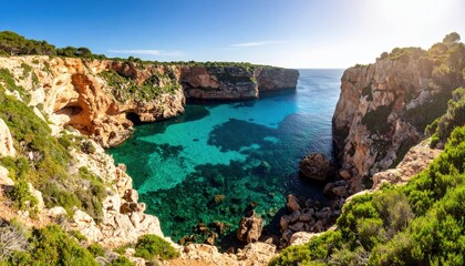 Stunning Mediterranean Bay With Turquoise Water