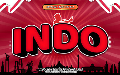 3d red black bold comic cartoon red text effect template editable