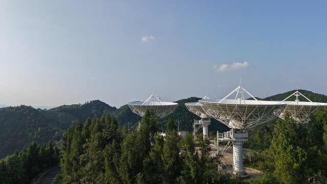 Distributed radar celestial measurement instrument on the mountaintop