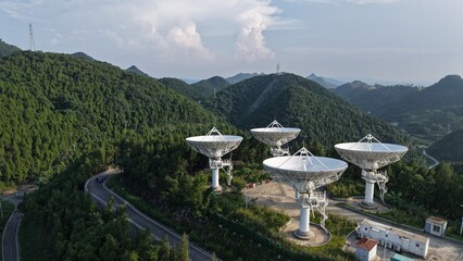 Distributed radar celestial measurement instrument on the mountaintop