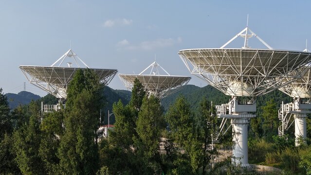 Distributed radar celestial measurement instrument on the mountaintop