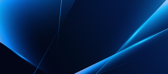 Modern Blue Abstract background with diagonal lines and polygon elegant background and banner business product present