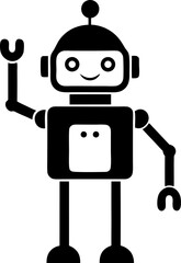 Continuous Line Drawing Friendly Waving Robot