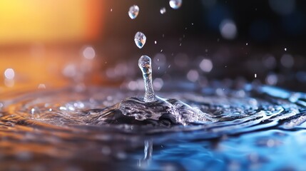 Water Drop Splash: A Stunning Macro Photography