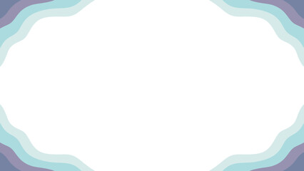 purple blue waves on frame corner