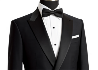 tuxedo suit isolated on a transparent background.