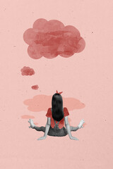 Collage of colorful speech bubbles symbolizing digital chatting modern communication internet...