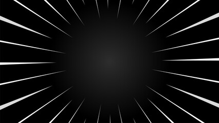 A black and white comic background with sharp lines. Suitable for comics, prints, posters, etc.