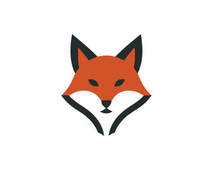 Obraz premium Geometric fox head vector illustration geometric