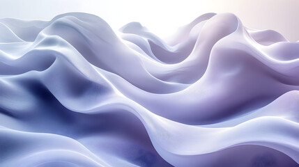 Obraz premium Abstract waves background in blue and purple tones, flowing texture and smooth surface