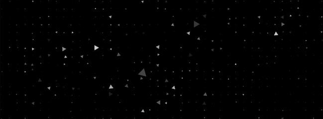 Abstract greyy Triangles Arranged on a Black Background. vector illustration in bussines, banner, website