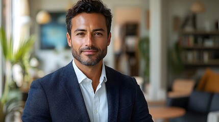 Obraz premium Confident CEO presenting a strategic vision