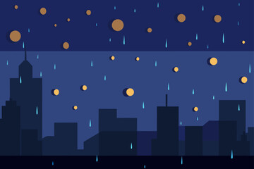 night city in the night
