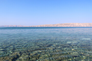 a beautiful sea bay with clean, transparent water