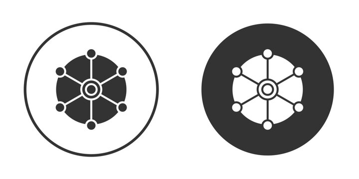 Multichannel icon flat pictogram for web. Symbol, logo illustration. Vector graphics
