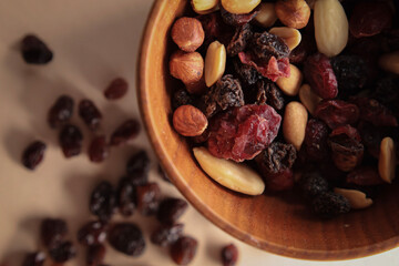 healthy eating, oat flakes, pistachios, raisins, nuts, muesli