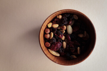 healthy eating, oat flakes, pistachios, raisins, nuts, muesli