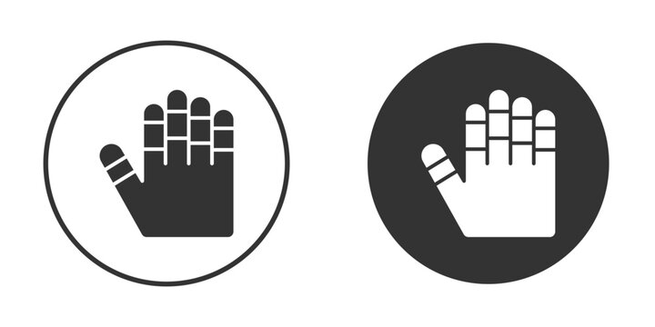 Gauntlet icon flat pictogram for web. Symbol, logo illustration. Vector graphics