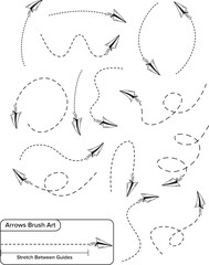 Collection of hand drawn arrows