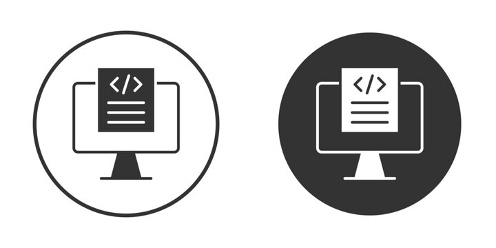 Front end icon flat pictogram for web. Symbol, logo illustration. Vector graphics
