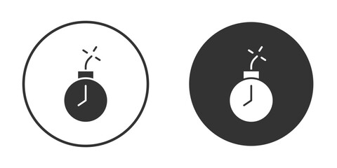 Deadline icon flat pictogram for web. Symbol, logo illustration. Vector graphics © Opps