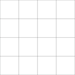 4x4 Square Grid Lines. Useful for poster alignment or educational material © Zeronineee