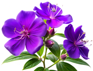 Tibouchina urvilleana (Princess Flower) generative ai