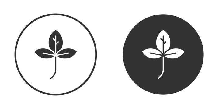 Basil icon flat pictogram for web. Symbol, logo illustration. Vector graphics