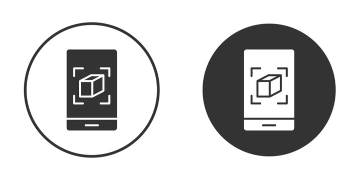 Ar apps icon flat pictogram for web. Symbol, logo illustration. Vector graphics
