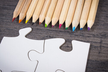 Stationery accessories and school supplies for learning and developing creativity and kids motor...