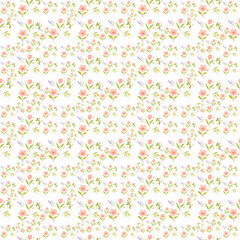 Blooming Serenity – Watercolour Floral Seamless Pattern