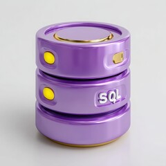 Purple 3 D database server with S Q L text technology